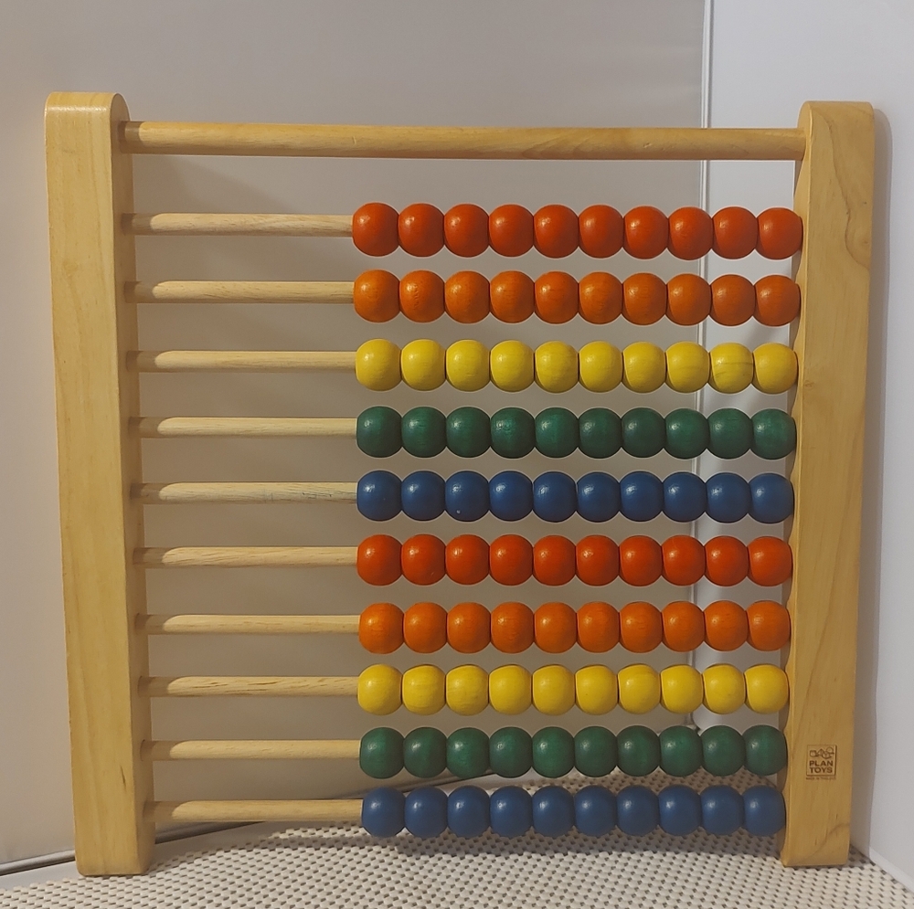 Wooden Abacus by Plan Toys Made in Thailand